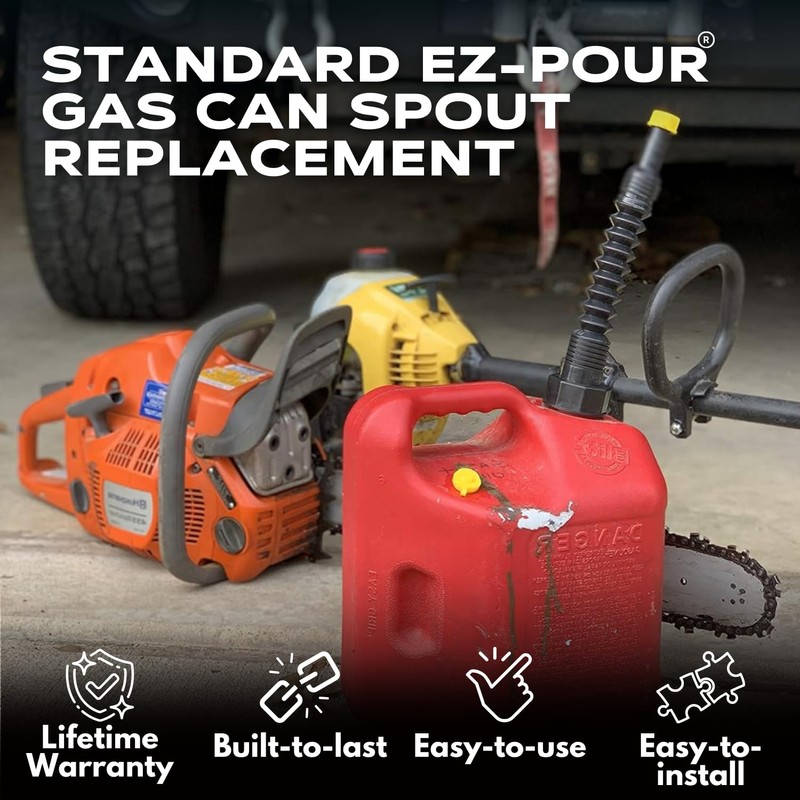 EZ-POUR Replacement Spout - Water Jug Or Gas Can Spout