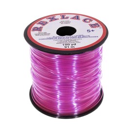 Craft County Rexlace Plastic Craft Lace, 3/32-Inch (Clear Raspberry)