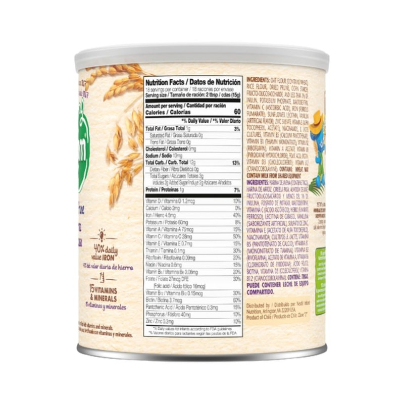Nestle Nestum Oat, Rice & Prune Instant Infant Cereal 9.5