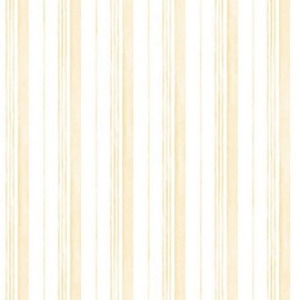 Manhattan comfort NWAB42408 Simsbury Series Vinyl Striped Design Large Wallpaper Roll, 20.5" W x 32.7'L, Yellow Beige/Off White