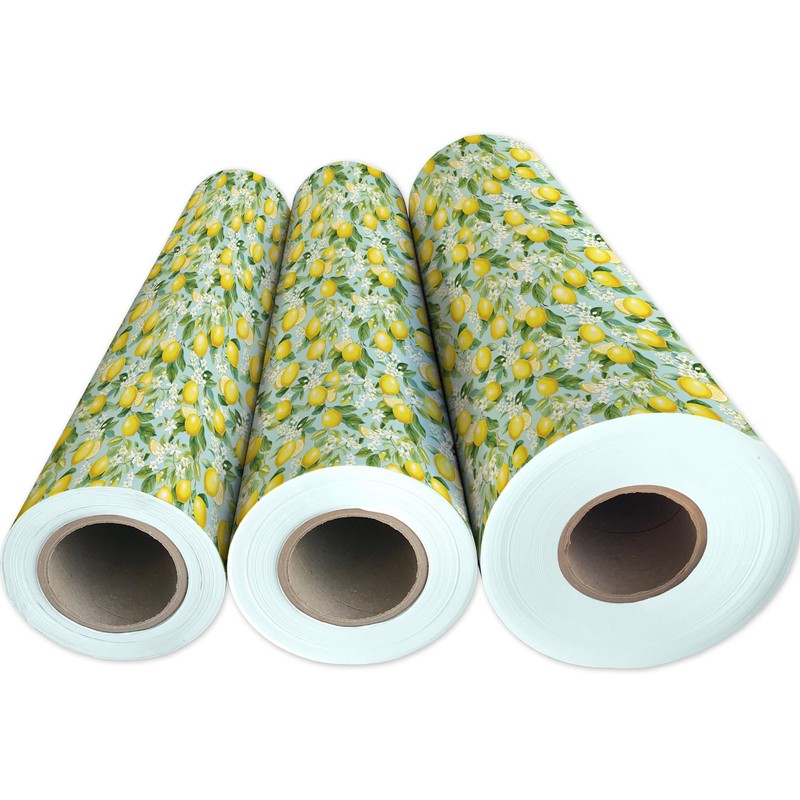Jillson Roberts Gift Wrap, Lemon Tree, Half Ream 417 feet