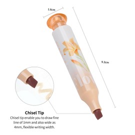 UPENOTE Cute pastel highlighter, square color highlighter with chisel tip, aesthetic marking and coloring, pack of 3pcs