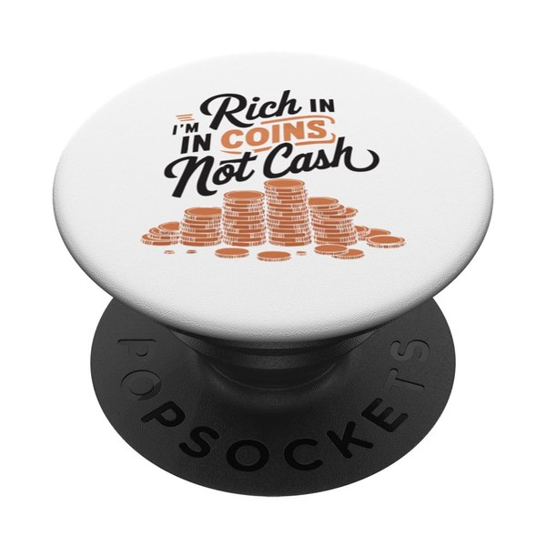 Coin Collector Numismatist Numismatics Coin Collecting PopSockets Adhesive PopGrip