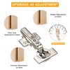 Luokim 2-Pack Frameless Full Overlay Soft Close Cabinet Hinges, 50%