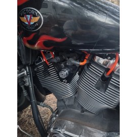 Ton's Performance 10mm Yellow Spark plug wires for 2002-2007 Victory motorcycles