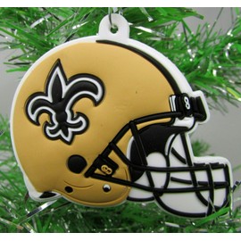 New Orleans 6 Piece Team Football Christmas Ornament Set