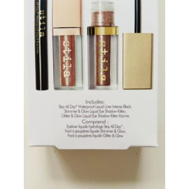 Stila Perfect Eye Trio Gift Set Kitten Edition Liner Shimmer Glow Liquid Shadow