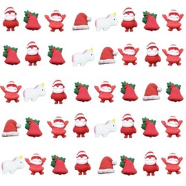 60pcs Mochi Squishy Toys Squishies for Kids Girls Boys Adults Stress Relieve Children Party Favors Stocking Stuffers (Christmas)