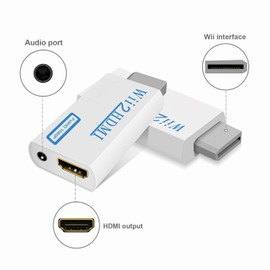 Y.D.F Wii to HDMI Converter, Supports 480P, 480I, NTSC Display Modes, No Drivers Needed