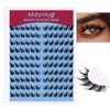 Mayhug Natural Lash Clusters Left&Right 120pcs Eyelash Clusters D Curl
