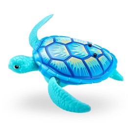 Robo Turtle Robotic Swimming Turtle (Orange and Blue Turtles Included) electronic pet turtle, summer pool toy, bath toy, (2 Pack, Orange and Blue)
