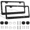 2 Pack Bling License Plate Frames Premium Sparkly License Plate