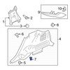 Rexka 10pcs Trim Panel Retainer Clip Push Pin Compatible with