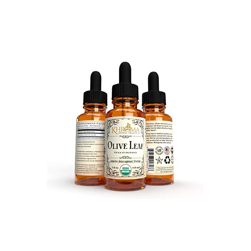 Khroma Herbal Products Organic Olive Leaf - 2 oz Liquid