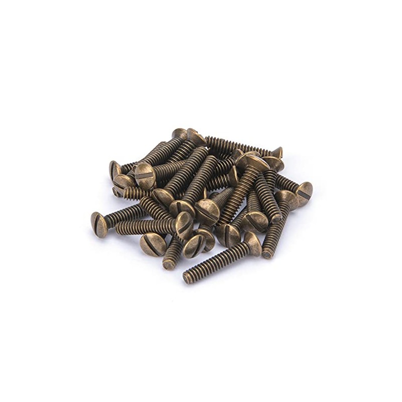 Henne Bery 3/4" Long 6-32 Thread, Oval Head Milled Slot