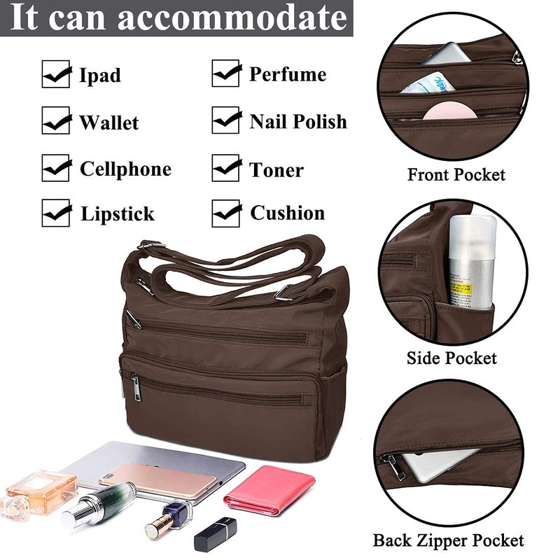 VOLGANIK ROCK Shoulder Bag for Women, Multiple Pockets, Handbag, Shoulder