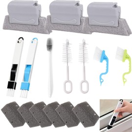 PLATEYTR 18 PCS Radiator Cleaning Brush Set - Effortlessly Clean with Magic Window Cleaning Brush
