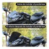 Gomia De Parabrisas De Motocicleta Negroprotección Contra Lluvia
