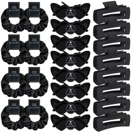 DEEKA 24 Pcs Till Death Do Us Party Bachelorette Party Favors Decorations Bridesmaid Proposal Gifts Heart Sunglasses Hair Claw Clips Satin Scrunchies Accessories Set Bridal Party Wedding Party Gifts