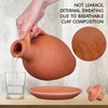Hakan Anadolu Natural Clay Water Pitcher Set | Unglazed Terracotta