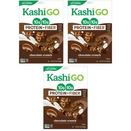 Cold Breakfast Cereal byKashi- Vegan Protein - Chocolate Crunch - 16 Oz Box - Pack of 3