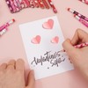 SETRUE 48 PCS Valentines Wood Pencils with Eraser, Bulk for