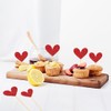24Pcs Glitter Love Heart Cupcake Toppers for Valentine's Day Decorations,