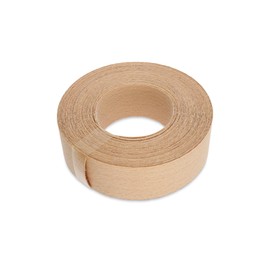WoodPress® 30mm Shackle Edge Real Steamed Beech Wood - 7.5m Roll - Pre Glued Wood Veneer Tape for Easy DIY Application