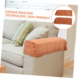 NOLITOY 2pcs Elastic Sofa Armrest Cover Solid Color Protective Cloth for Home Office Comfortable Armrest Protector Skin-Friendly Material Color