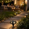 12-LED Solar Ground Lights for Outdoor Landscaping – IP65 Waterproof