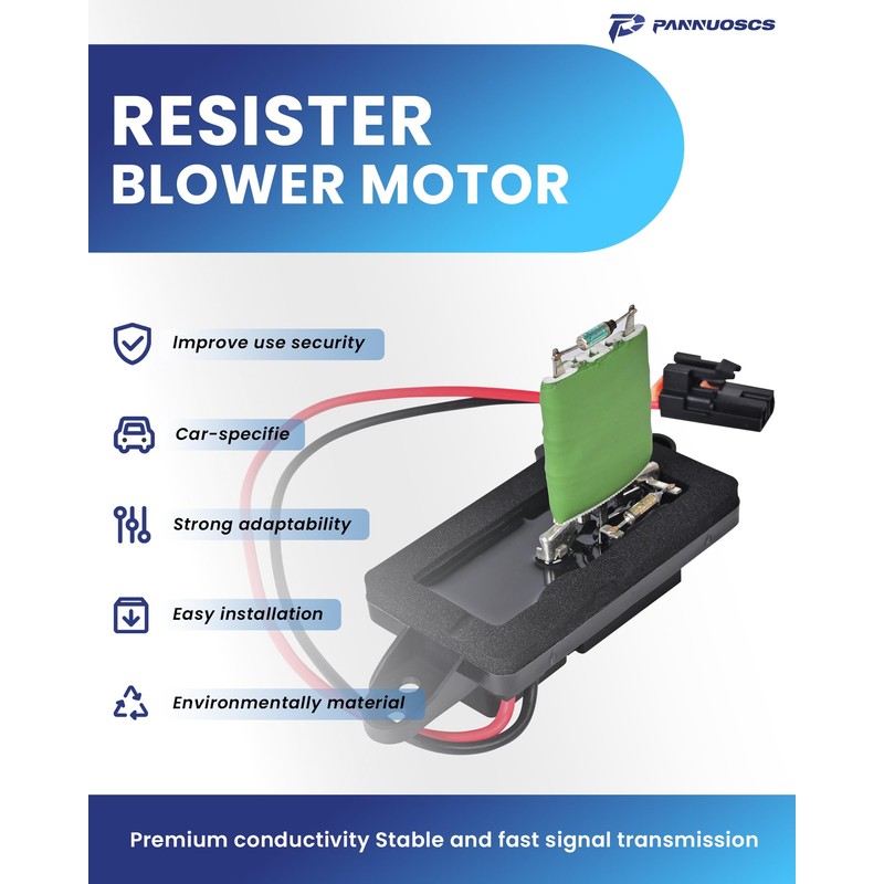 PANNUOSCS HVAC Blower Motor Resistor with Harness Compatible with 2003-2007