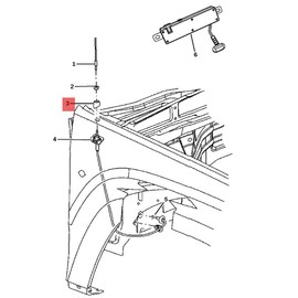 FASTCHE Radio Antenna Base Escutcheon Compatible with Jeep Commander 2006 2007 2008 2009 2010 OE : 56038789AA