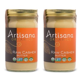Artisana Artisana Organics Raw Cashew Butter (2 Pack) - No Sugar Added, Vegan and Paleo Friendly, Non GMO, 14oz Jar (2 Pack)