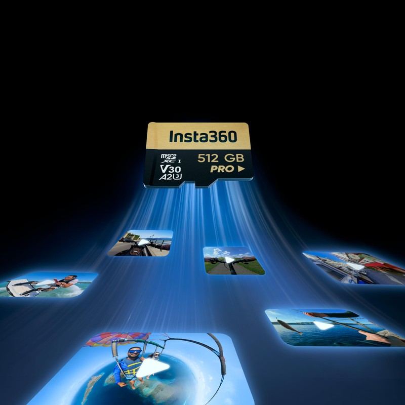 Insta360 512GB PRO microSDXC Memory Card, V30, A2, UHS-I, 90
