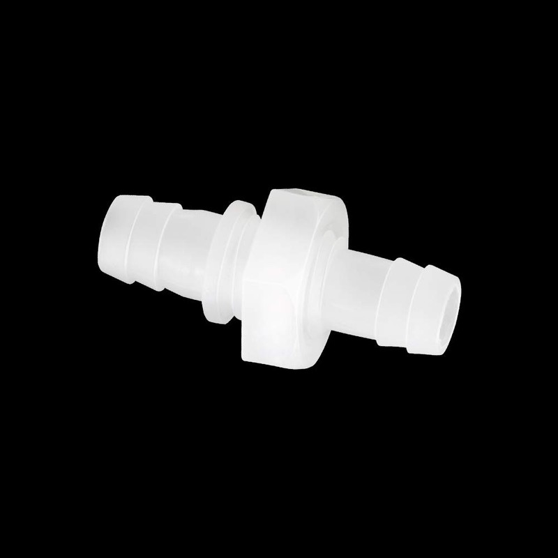 Feelers 3/8" Hose Barb Thru-Bulk Bulkhead Fitting Hex Barbed Fitting