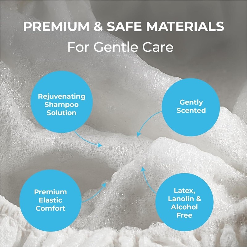 Scrubzz No Rinse Shampoo Caps - 6 Count, Fresh Scent