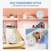 YouJabz Analog Alarm Clock, Super Silent Non Ticking with Night