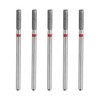 sourcing map 5pcs 200-230 Grits Diamond Grinding Bit 2.5mm Cylinder