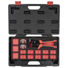 Toolcraft TO-9660081 Crimping Tool Set Including Crimping Assortment with Case