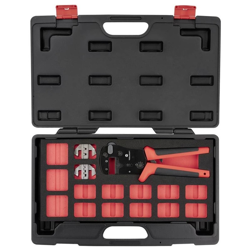 Toolcraft TO-9660081 Crimping Tool Set Including Crimping Assortment with Case