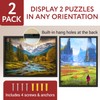 Impresa Jigsaw Puzzle Display Frame Kit - 2-Pack 20x27 in