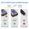 Duttek 8K Micro HDMI to HDMI Adapter (2 Pack), Standard