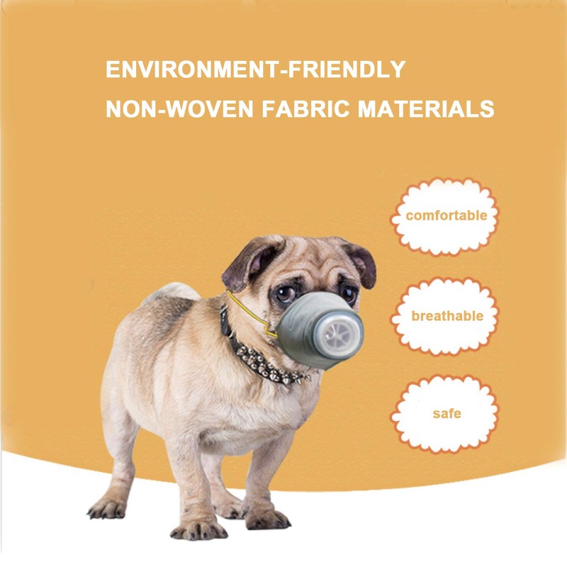 Dog Respirator Muzzle, Yeebline 3-Pack Adjustable Breathable Dog Protective Muzzle