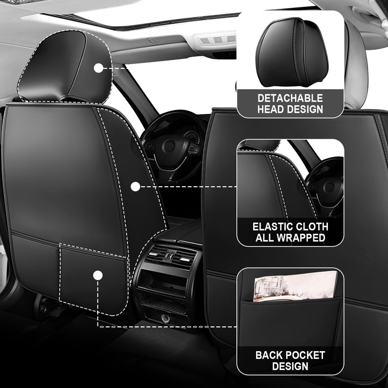 LFYNW Car Seat Covers Fit for Toyota Land Cruiser 1999-2024,