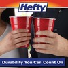 Hefty Hefty Party On Disposable Plastic Cups, Red, 18 Ounce,