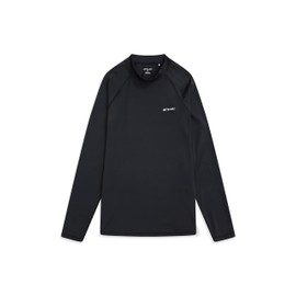 Animal Sonny Mens Logo Rash Vest - Quick Drying Top with UPF 50+, Chlorine & Saltwater Resistant - for Beach & Surf Jet Black L