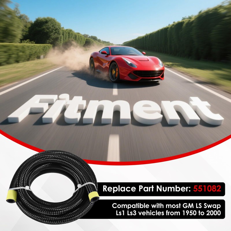 Universal Power Steering Pump Hose Kit 551082, Return to Reservoir