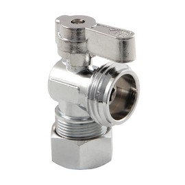 Kingston Brass KF1200 Quarter-Turn Angle Stop Valve, Polished Chrome