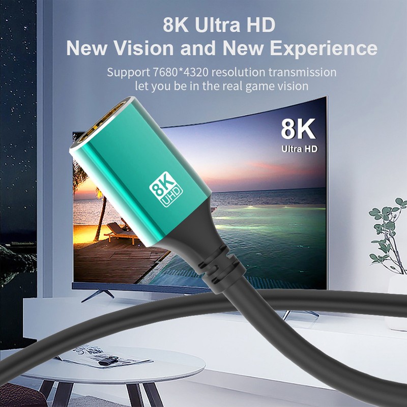 HighDefinition Multimedia Interface 2.1 Cable Male to Female 8K at