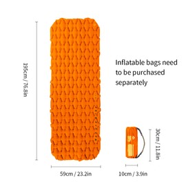 Naturehike Ultralight Inflatable Mattress for Outdoor Activities, Portable Camping Sleeping Mat, Waterproof and Thick Liteck Mattress, Ideal for Camping, Travel and Leisure